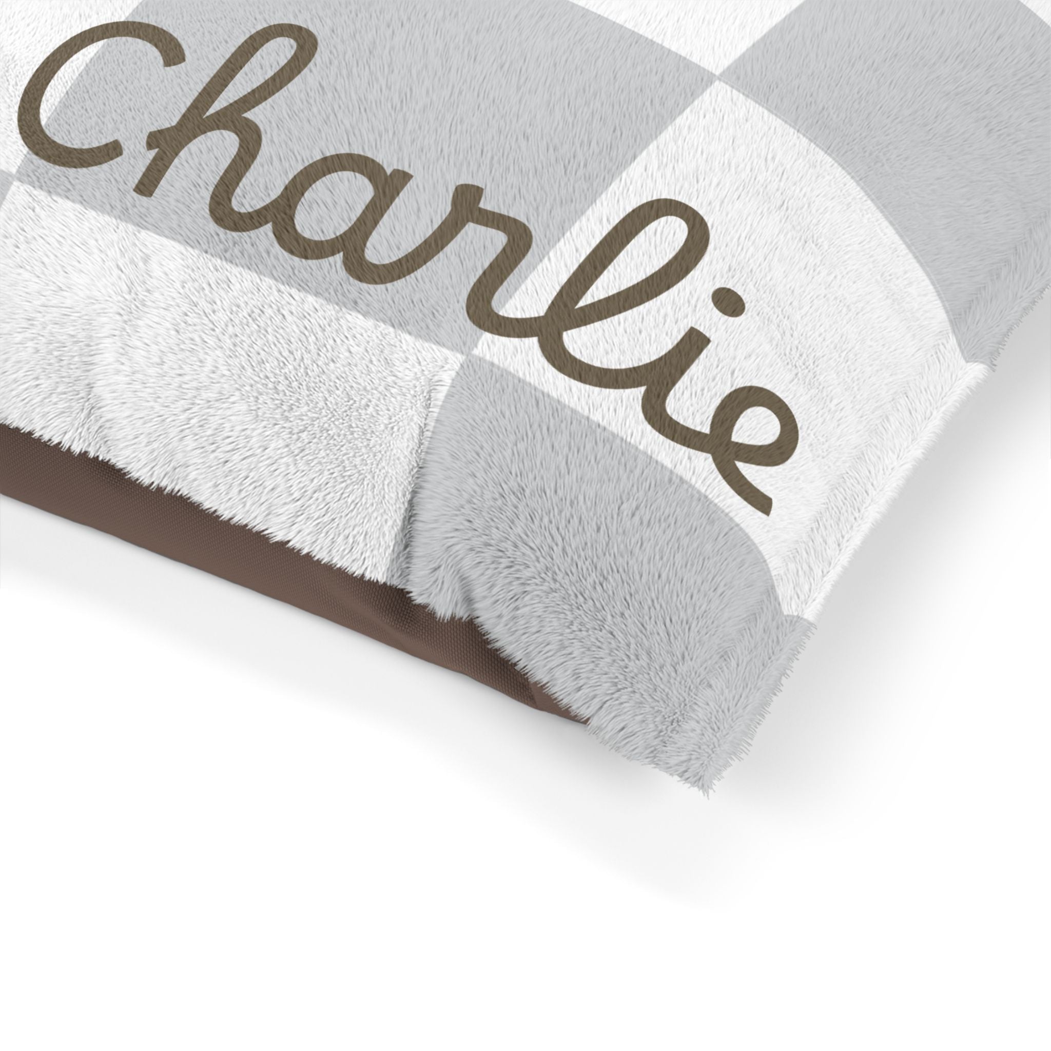 Personalized Pet Bed — Buffalo Check — view 8