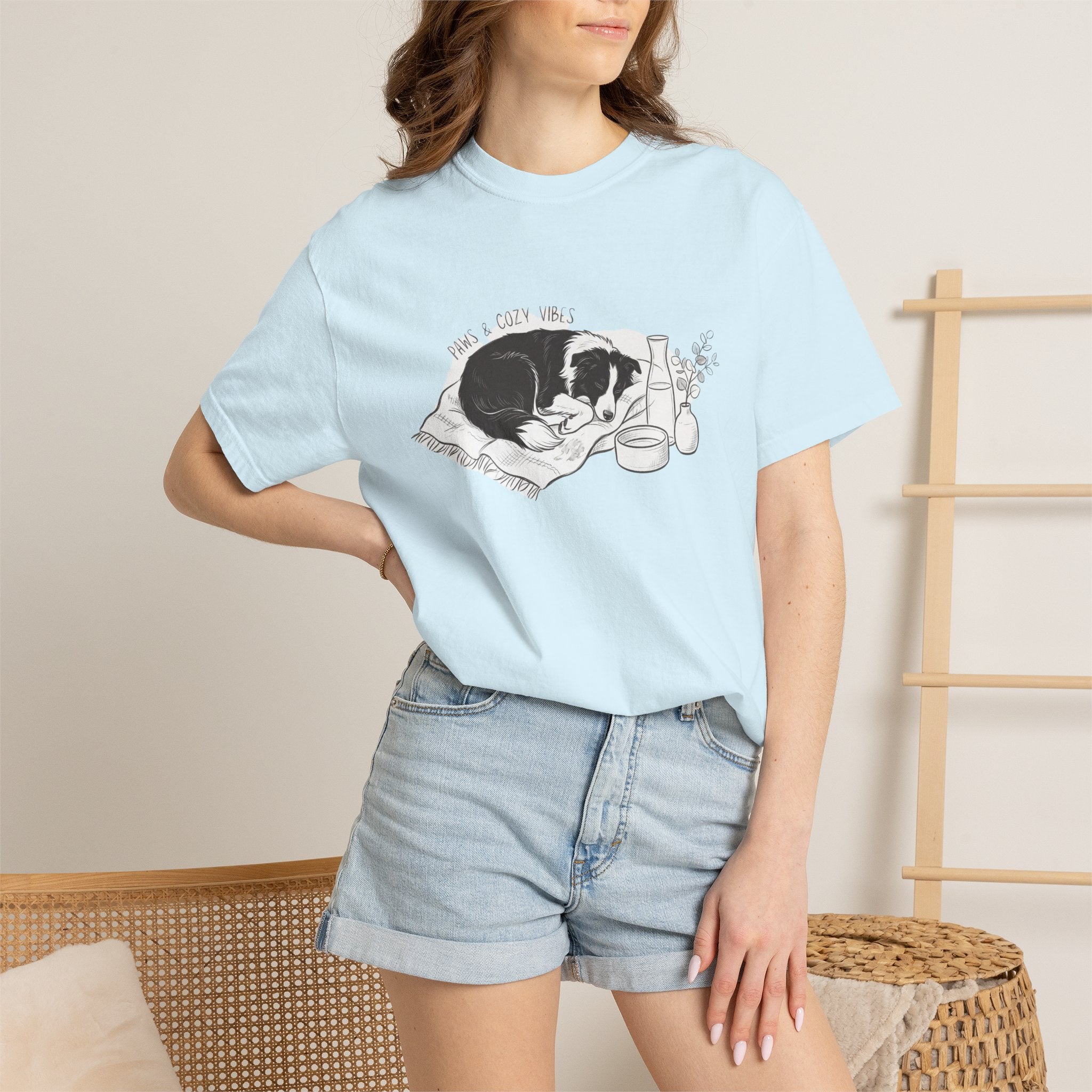Cozy Dog Nap Illustration “Paws & Cozy Vibes” - Border Collie — view 18
