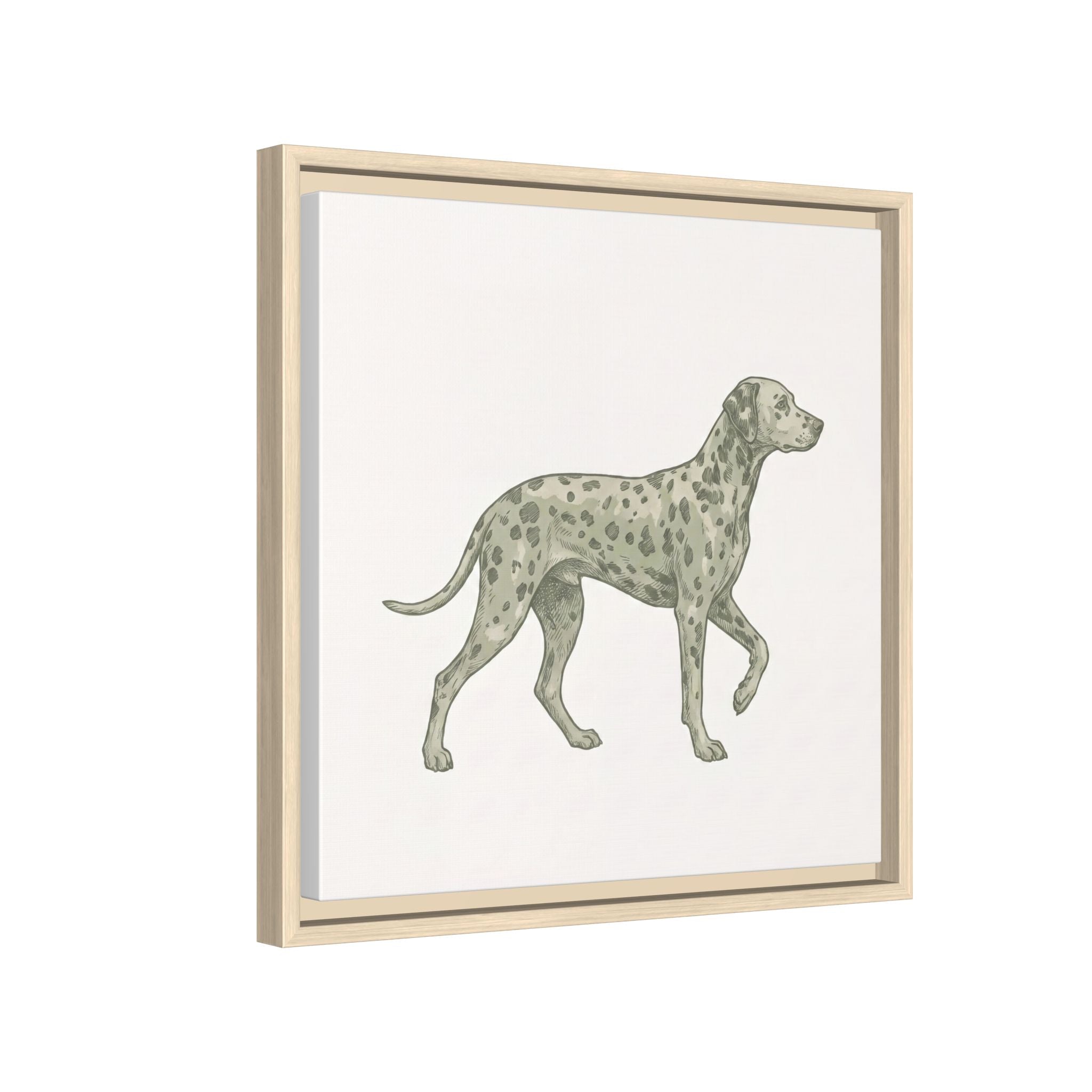The Dalmatian Canvas — Framed Wall Art