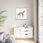 The Saluki Canvas — Framed Hound Print