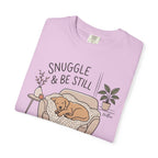 Snuggle & Be Still Tee — Cozy Dog Lounge Graphic T-Shirt — view 20