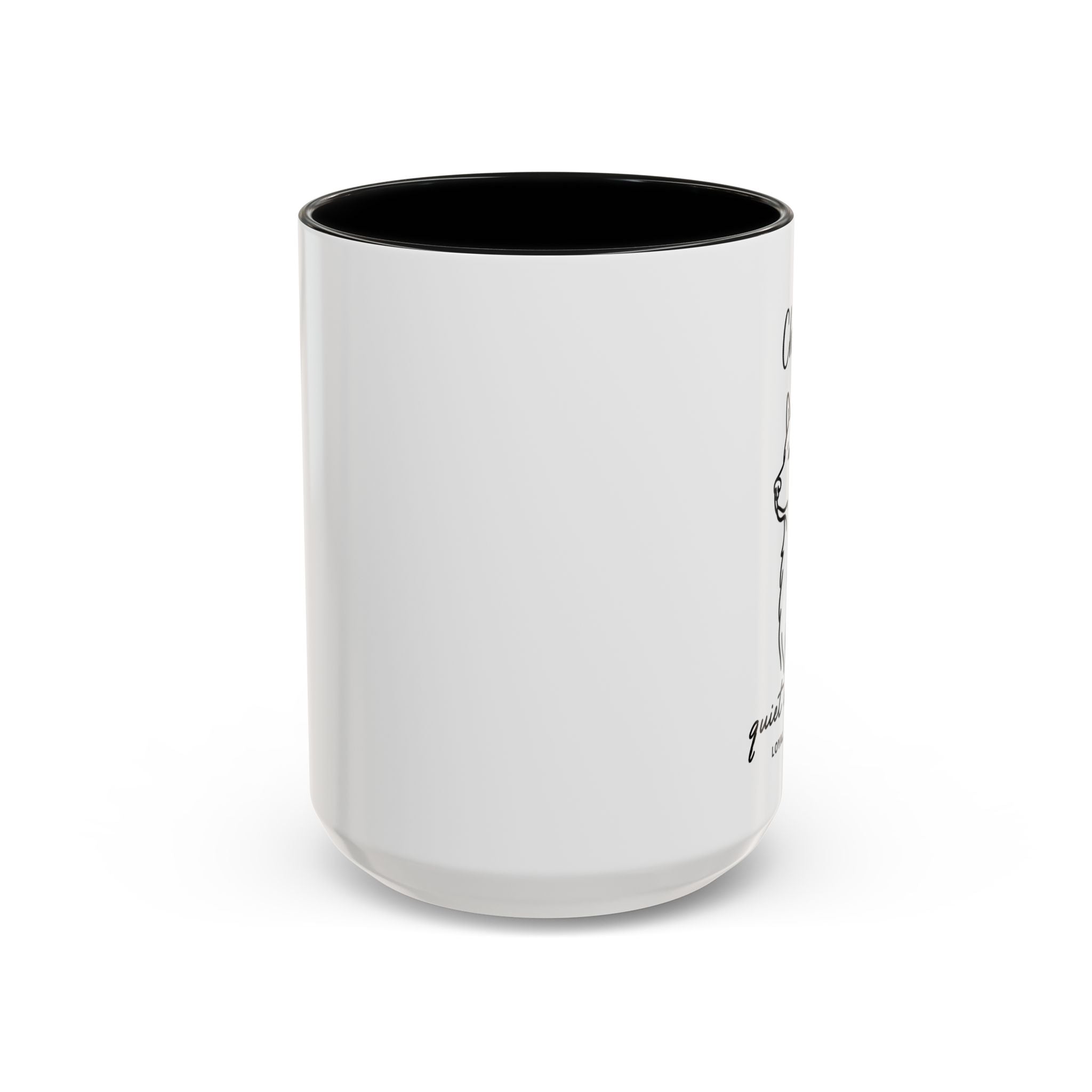 Custom Name Husky Portrait Illustration Accent Coffee Mug (11, 15oz) - Quiet Confidence - Loyal, brave, free — view 5