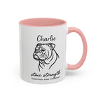 Custom Name Bulldog Portrait Illustration Accent Coffee Mug (11, 15oz) - Stoic Strength - Tenacious, Kind, Steadfast — view 24