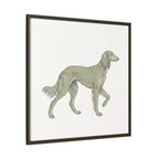 The Saluki Canvas — Framed Hound Print