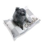 Personalized Pet Bed — Buffalo Check — view 7