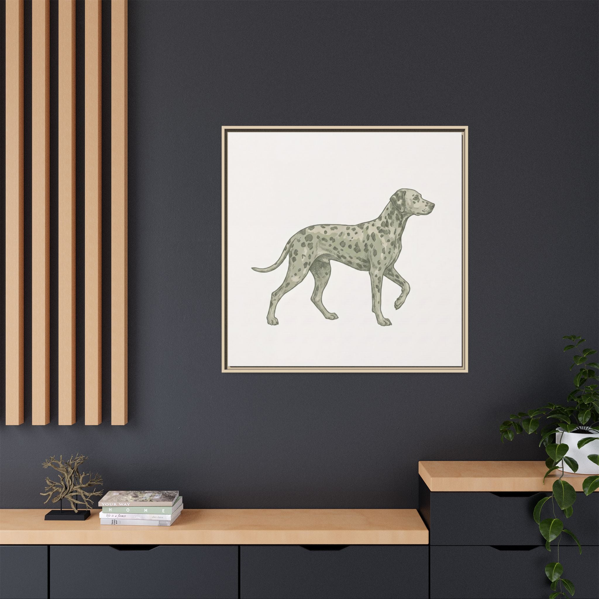 The Dalmatian Canvas — Framed Wall Art