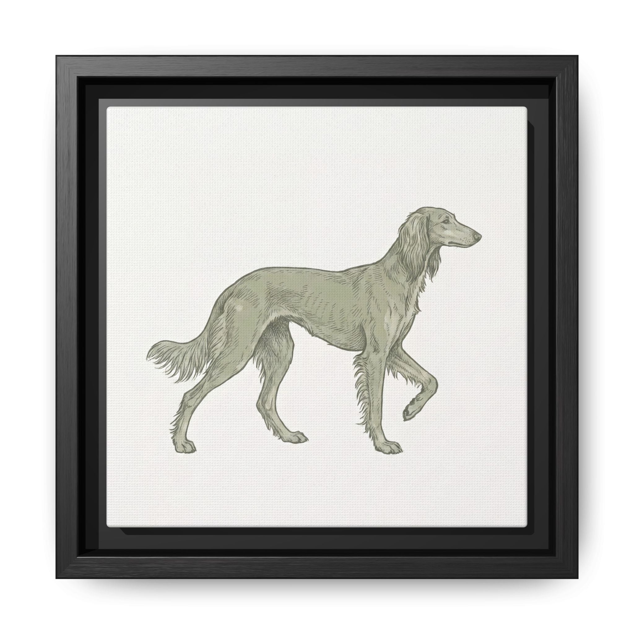 The Saluki Canvas — Framed Hound Print — view 6