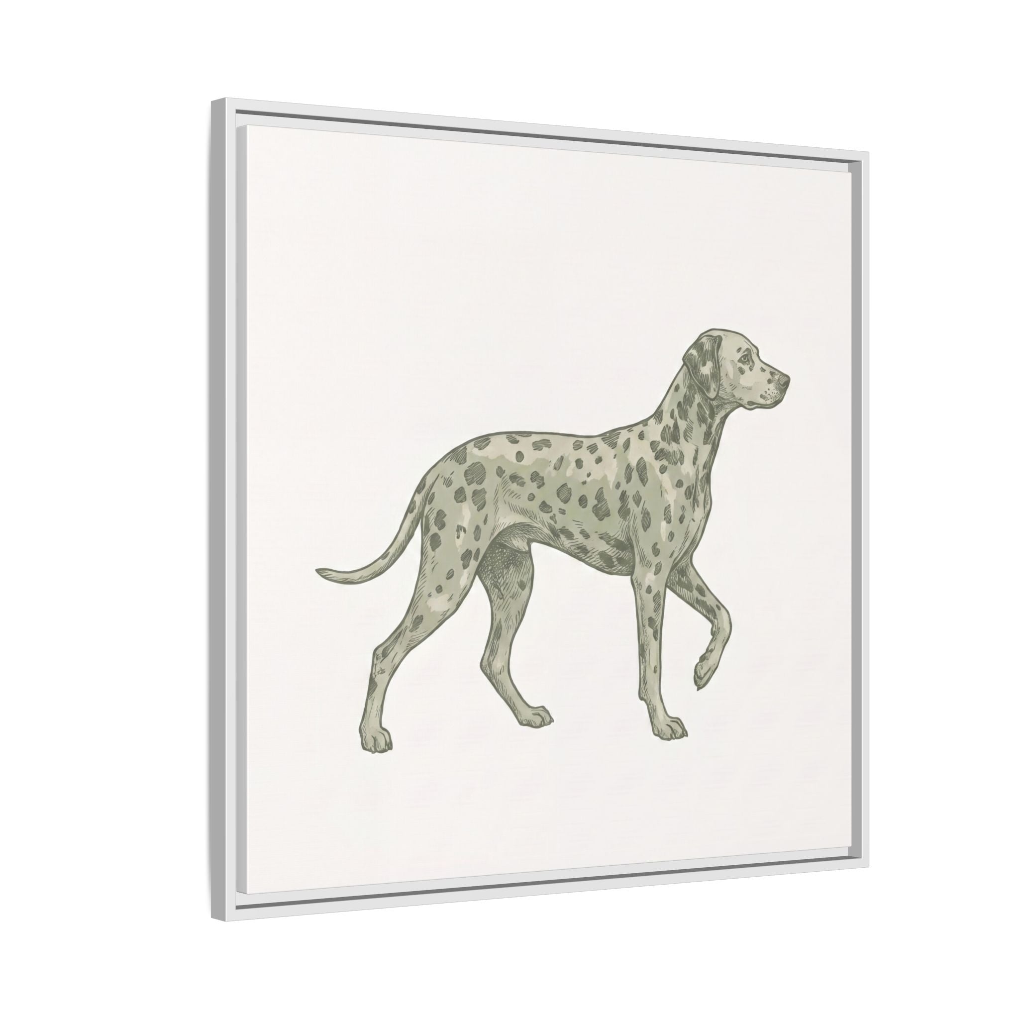 The Dalmatian Canvas — Framed Wall Art