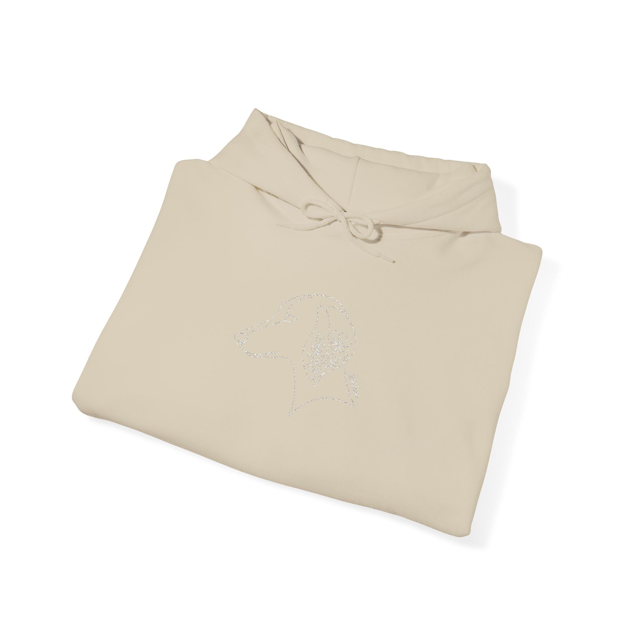 The Botanical Hound Hoodie — Line-Art Silhouette — view 18