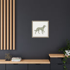 The Saluki Canvas — Framed Hound Print