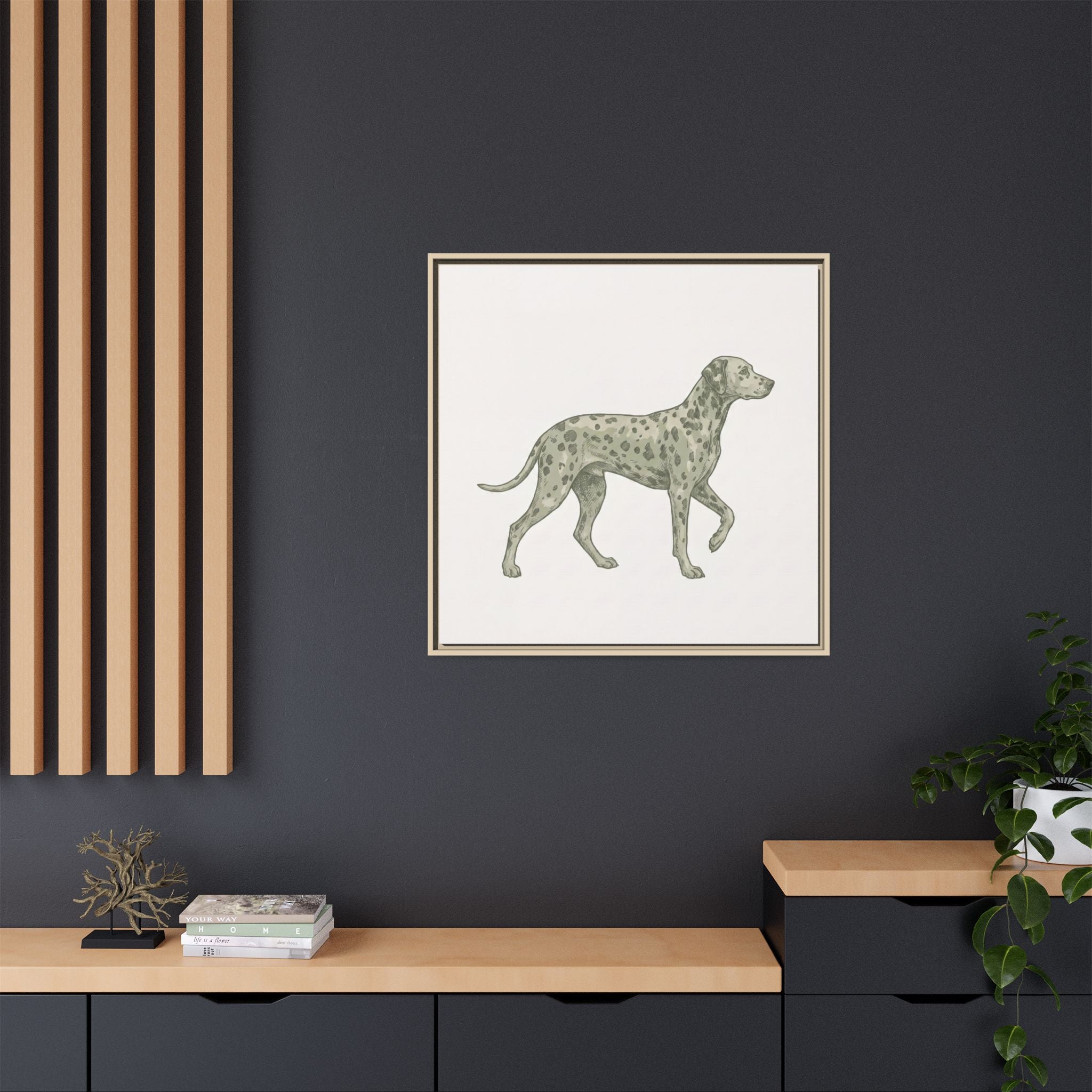 The Dalmatian Canvas — Framed Wall Art