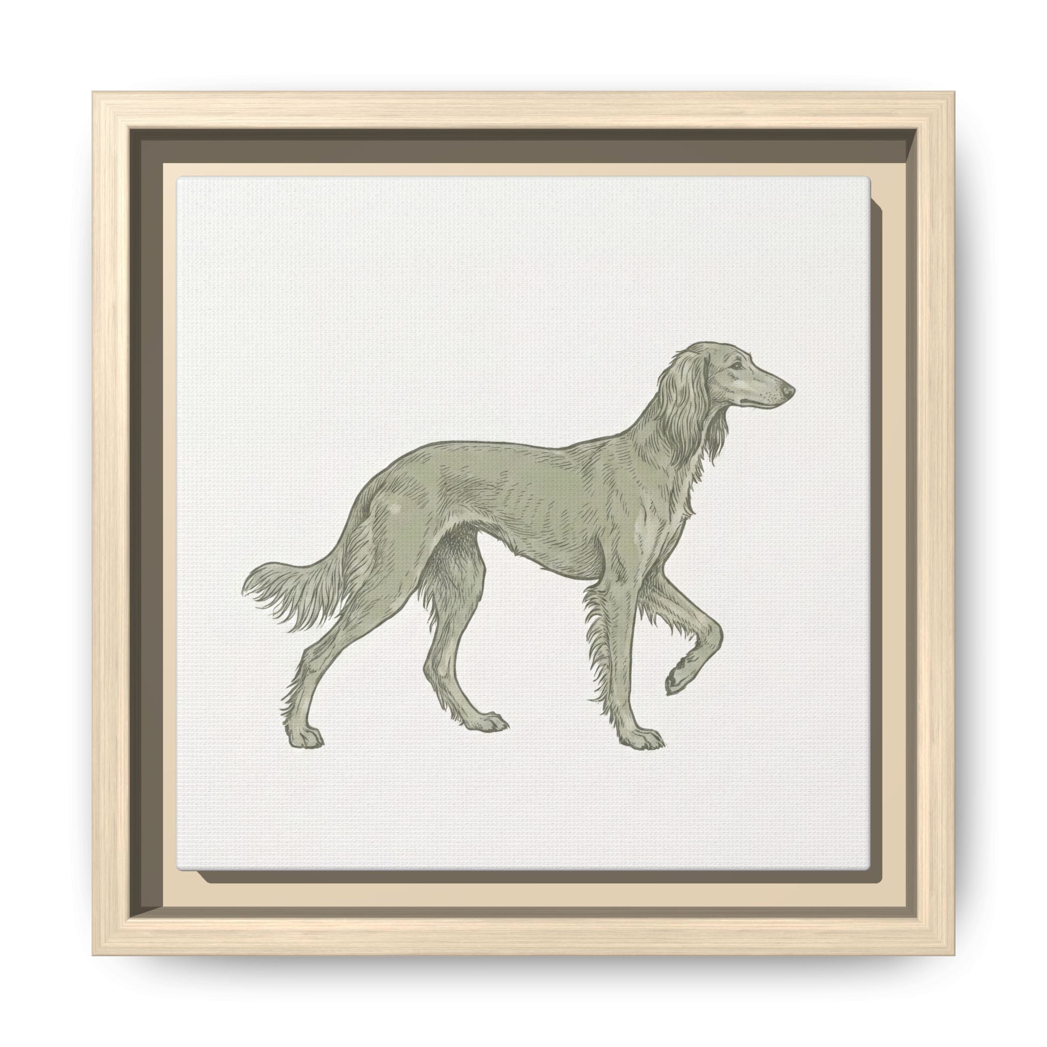 The Saluki Canvas — Framed Hound Print — view 8