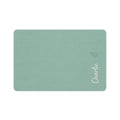 Sage Personalized Pet Food Mat (12x18) — Custom Name Feeding Placemat, Water-Resistant Bowl Mat — Aspen Paws