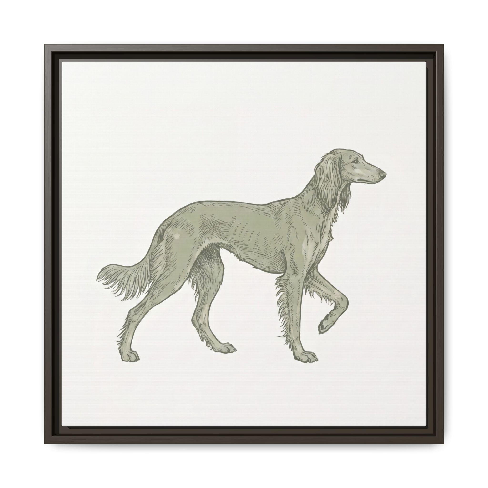 The Saluki Canvas — Framed Hound Print — view 22