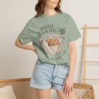 Snuggle & Be Still Tee — Cozy Dog Lounge Graphic T-Shirt — view 15