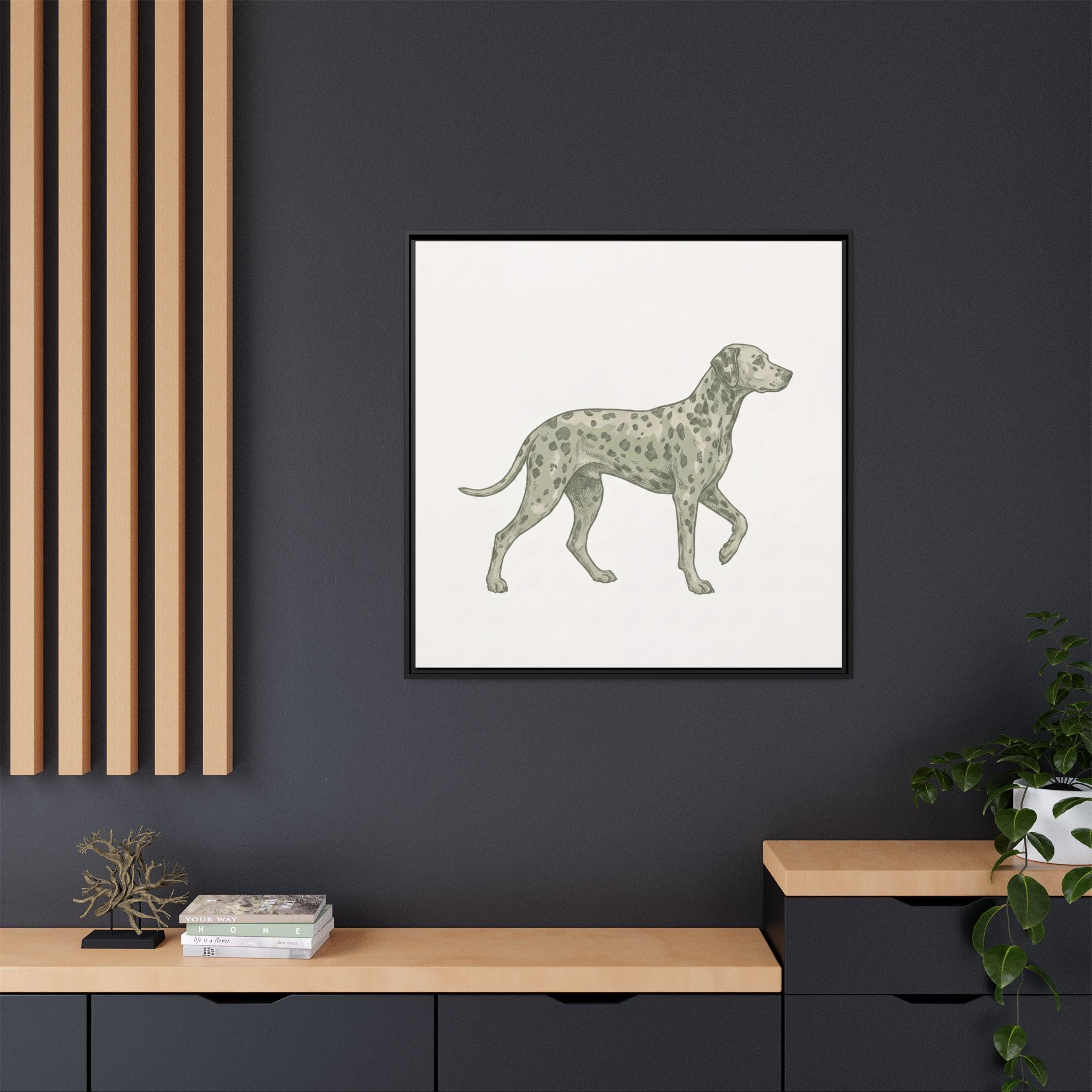 The Dalmatian Canvas — Framed Wall Art