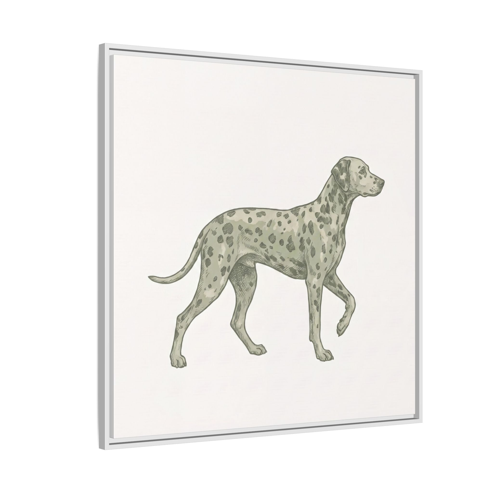 The Dalmatian Canvas — Framed Wall Art