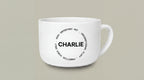 The Pet Name Latte Mug — Personalized Stamp, 25oz — view 2