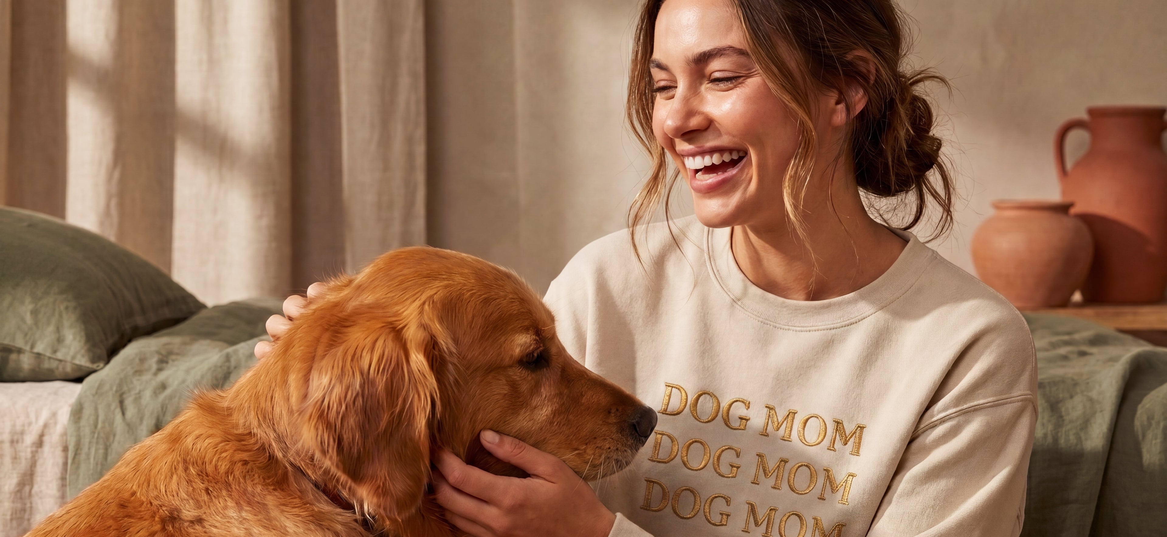 The Dog Mom Crewneck — Floral — view 3