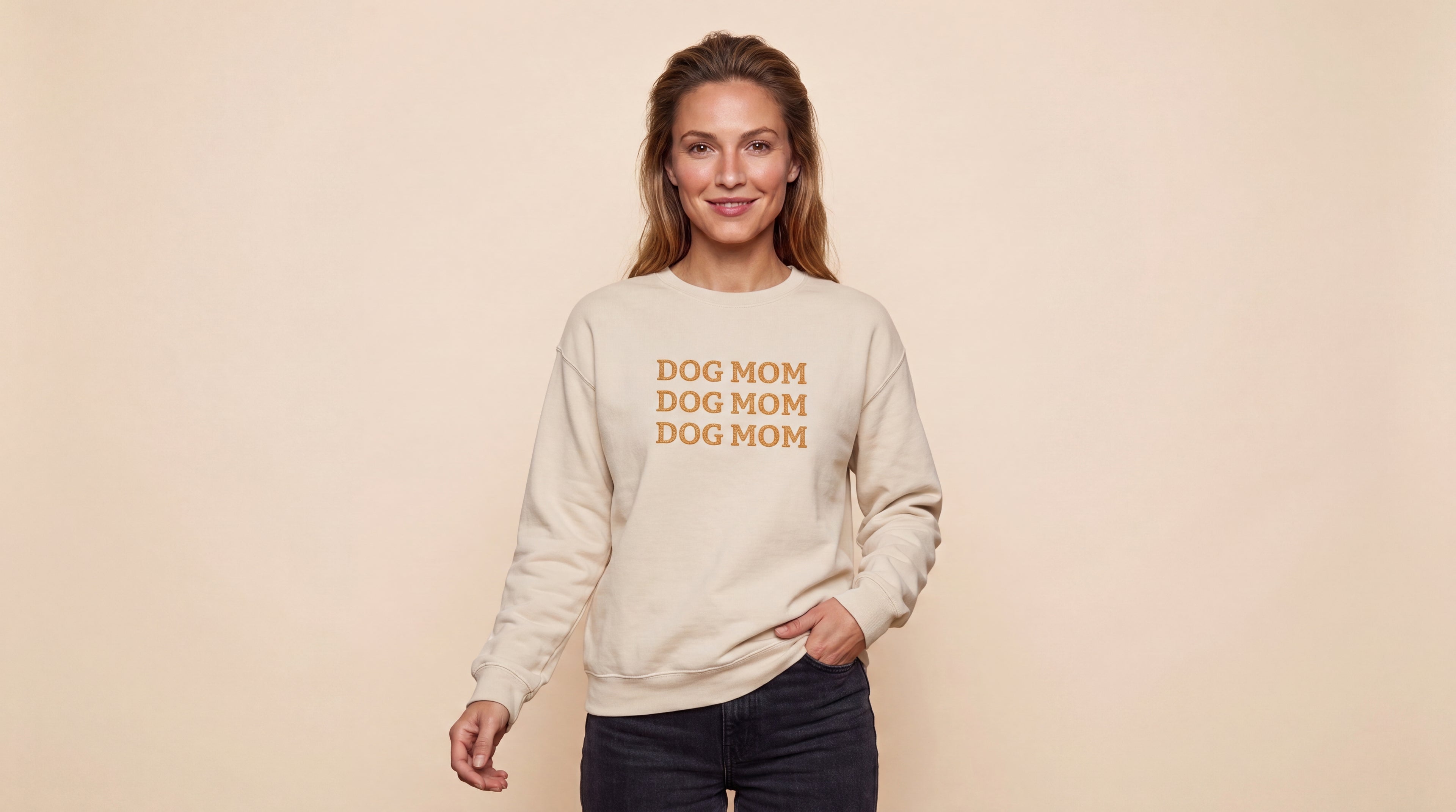 The Dog Mom Crewneck — Floral — Aspen Paws