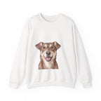 The Portrait Crewneck — Custom Pet Face Sweatshirt — White