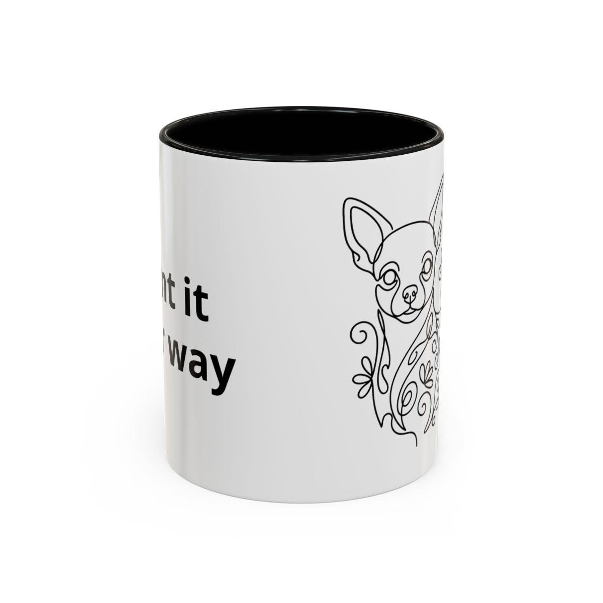 The Accent Mug — Two-Tone, 11/15oz — Black