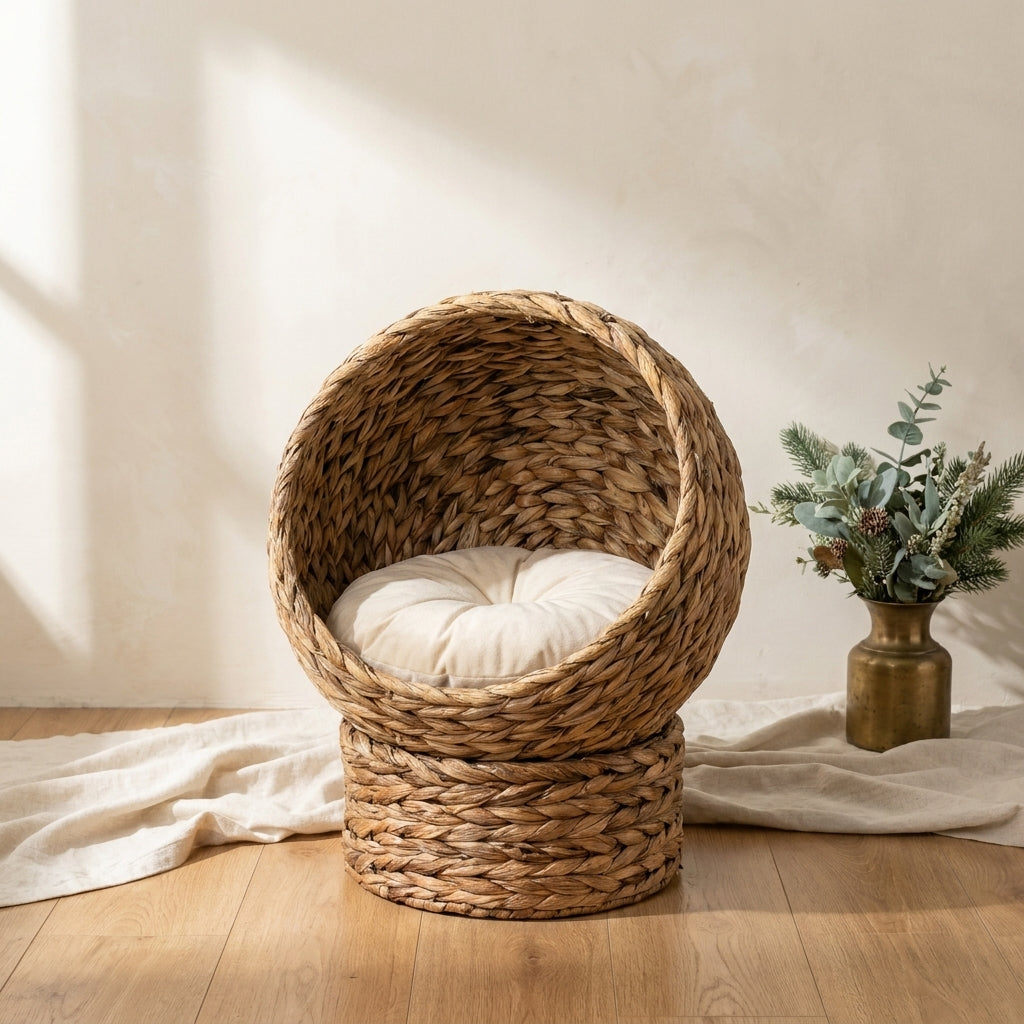 The Rattan Nook Cat Bed — Aspen Paws