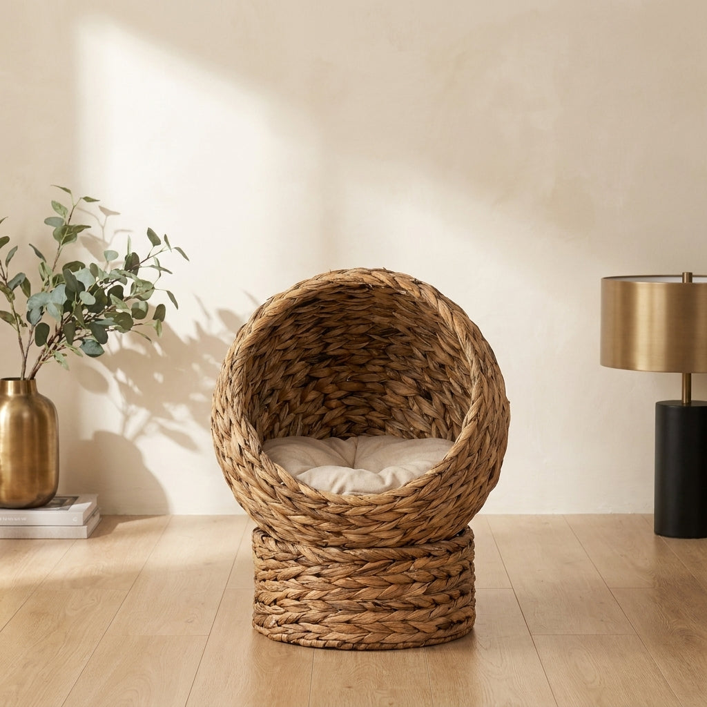 The Rattan Nook Cat Bed — Aspen Paws