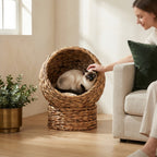 The Rattan Nook Cat Bed — Aspen Paws