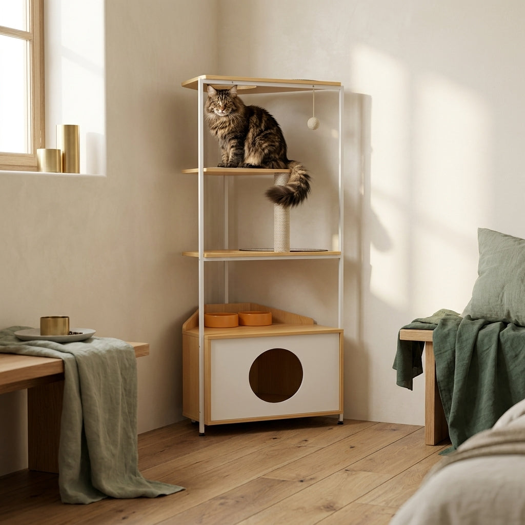 The Japandi Corner Tower — Aspen Paws