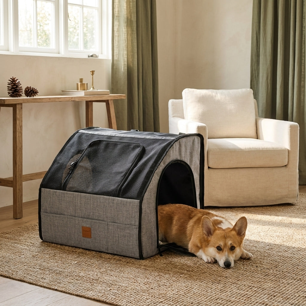 The Fold-Flat Travel Crate — Aspen Paws