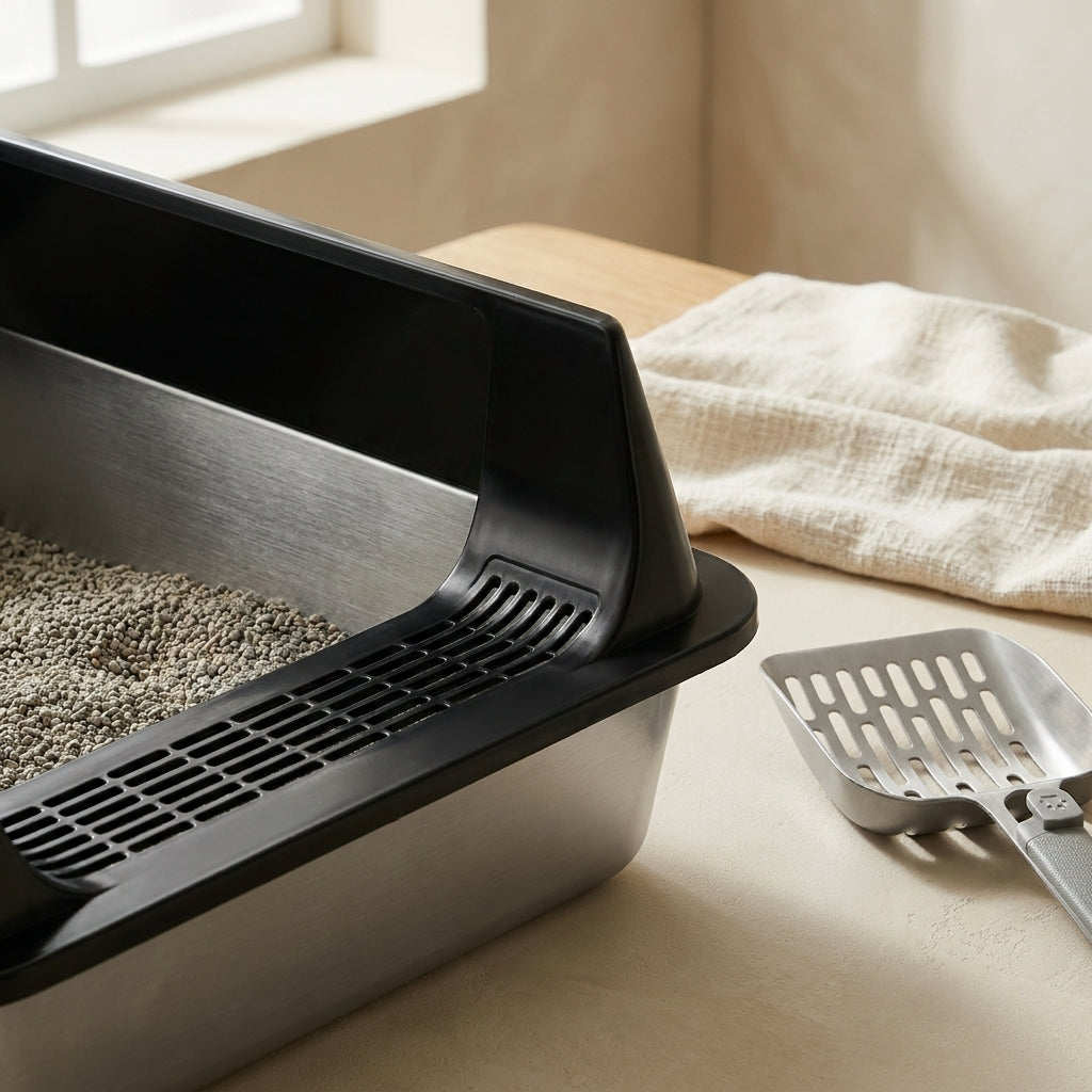 The No-Track Steel Litter Box — Aspen Paws