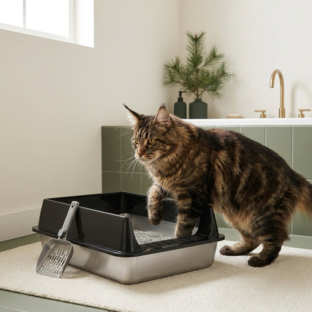 The No-Track Steel Litter Box — Aspen Paws