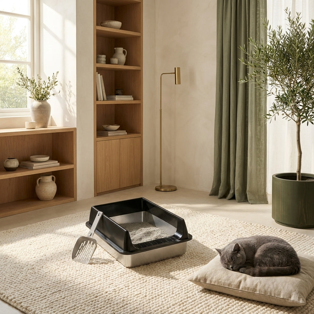 The No-Track Steel Litter Box — Aspen Paws