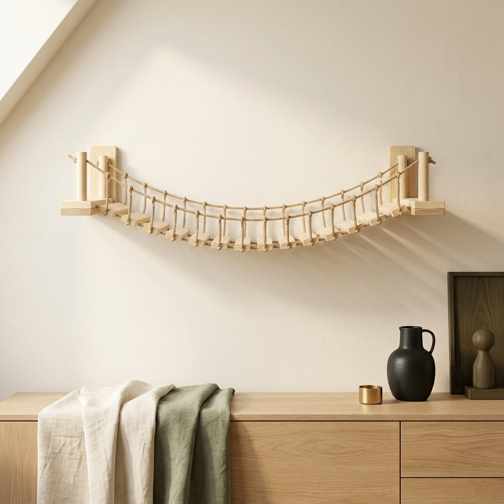 The Japandi Pine Wall Perch — Aspen Paws