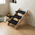 The Three-Step Timber Stairs — Aspen Paws